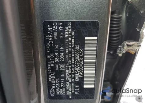 2024 Hyundai Elantra Sel из США, поврежденный, VIN KMHLS4DG7RU688683